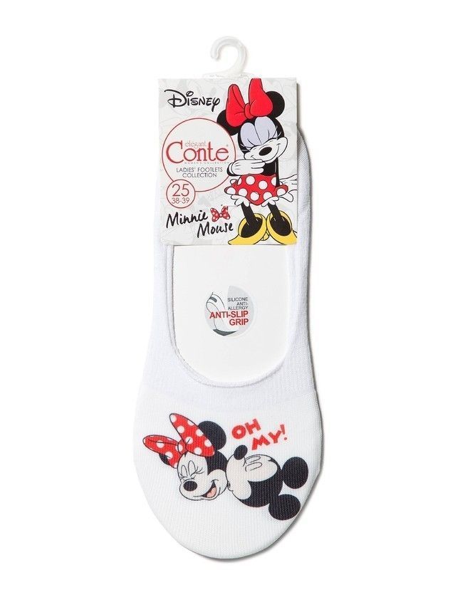 Подследники женские хлопковые ©Disney 18С-198СПМ, р. 36-37, 141 белый - 3