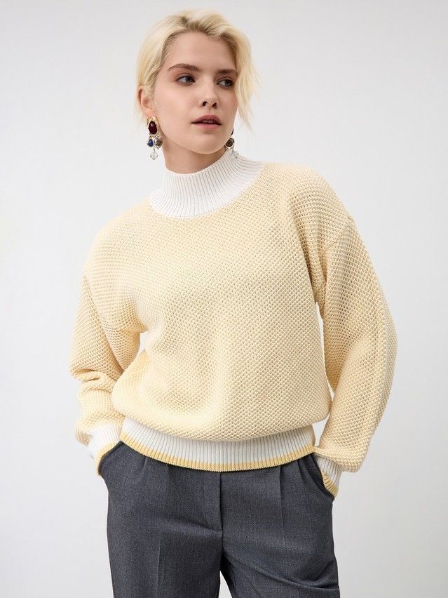 Джемпер женский CE LDK24118 24С-118СП, р.170-84, white-panna cotta - 5