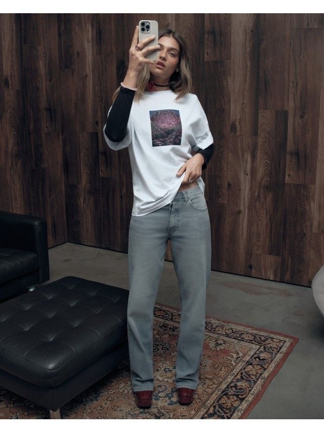 Джемпер женский C LD 3468, р.170-84, white-aster - 2