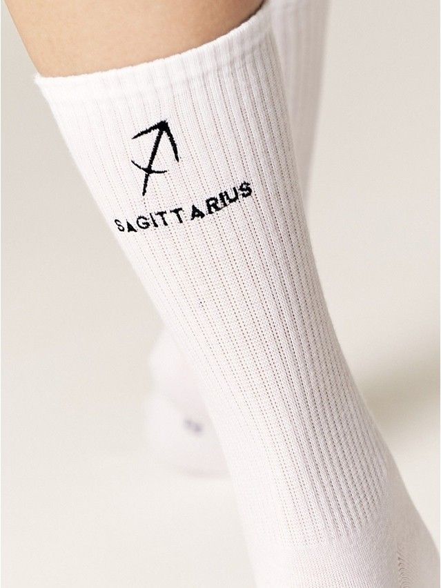 Носки женские хлопковые C FANTASY (с вышивкой) 24С-77СП, р.23-25, 664 белый - 2