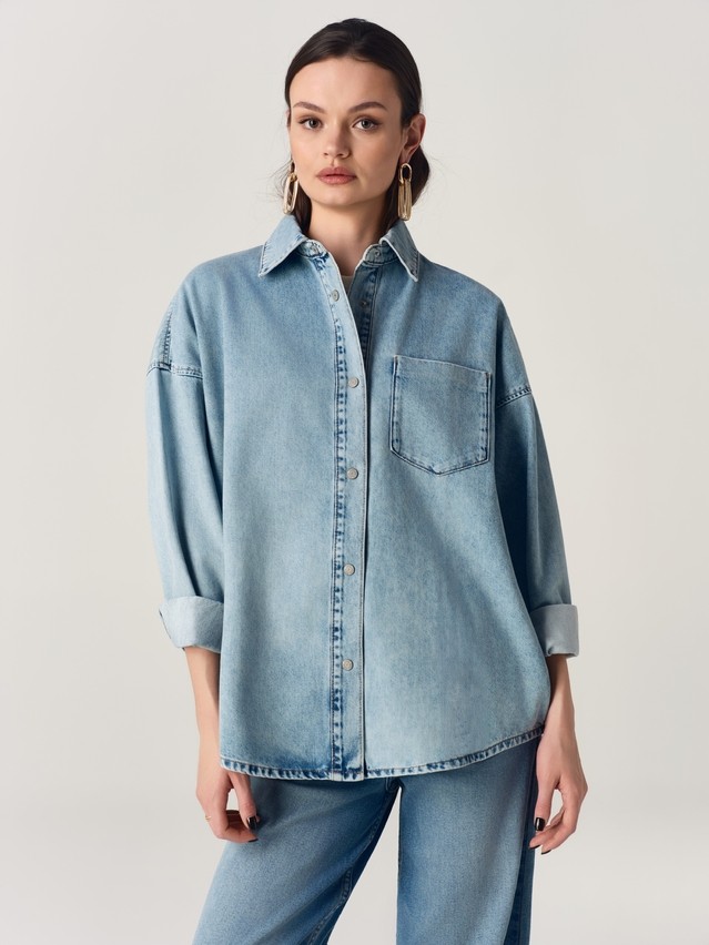 Ветровка джинсовая жен. C CON-925, р.170-84-90, light blue - 1