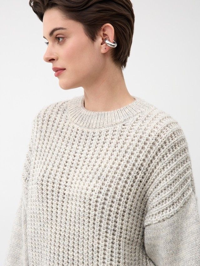 Джемпер женский CE LDK24137 24С-137СП, р.170-84, light gray melange - 11