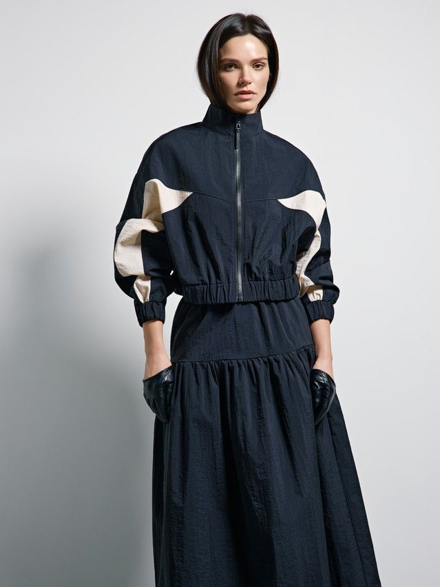 Жакет женский C LJ 3513, р.170-84-90, black-beige - 5