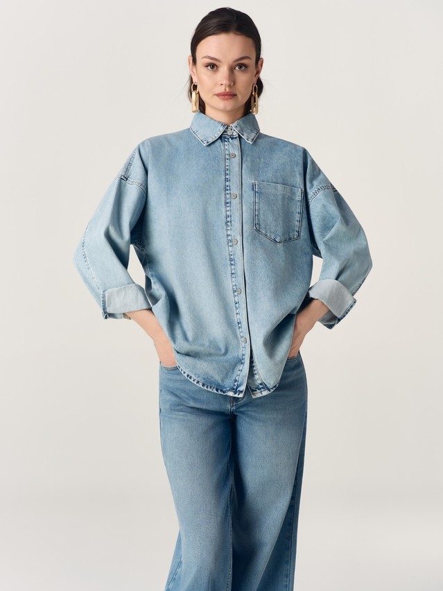 Ветровка джинсовая жен. C CON-925, р.170-84-90, light blue - 4