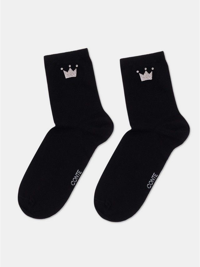 Носки женские хлопковые CE CLASSIC (с декором) 22С-40СП, р.23-25, 430 черный - 4