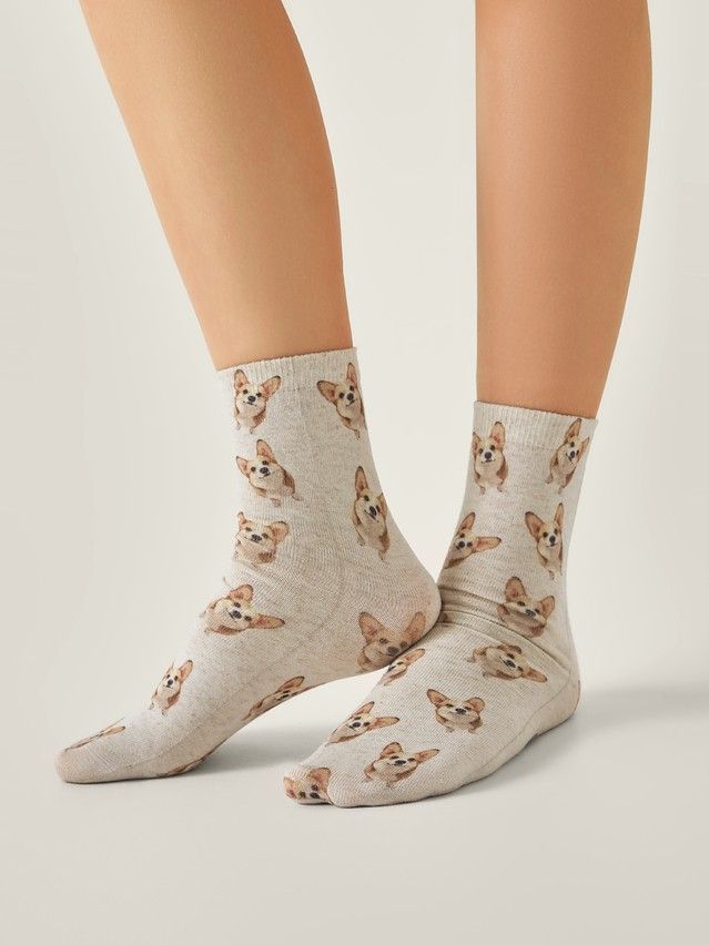 Носки женские CE FANTASY 20С-107/1СП, р.23-25, 738 бежевый - 1