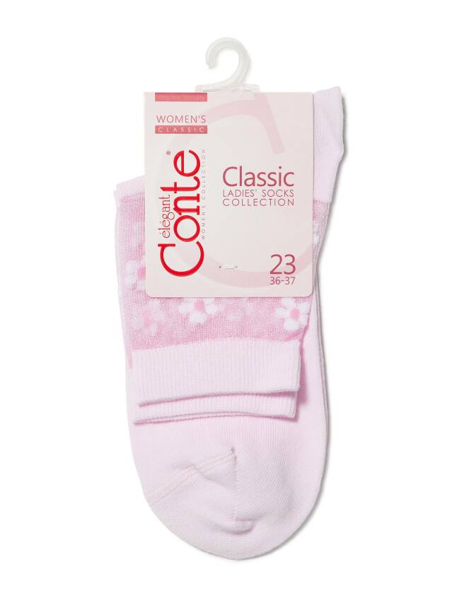 Носки хлопковые женские CLASSIC (rete) 16С-83СП, р. 36-37, светло-розовый, рис. 084 - 3