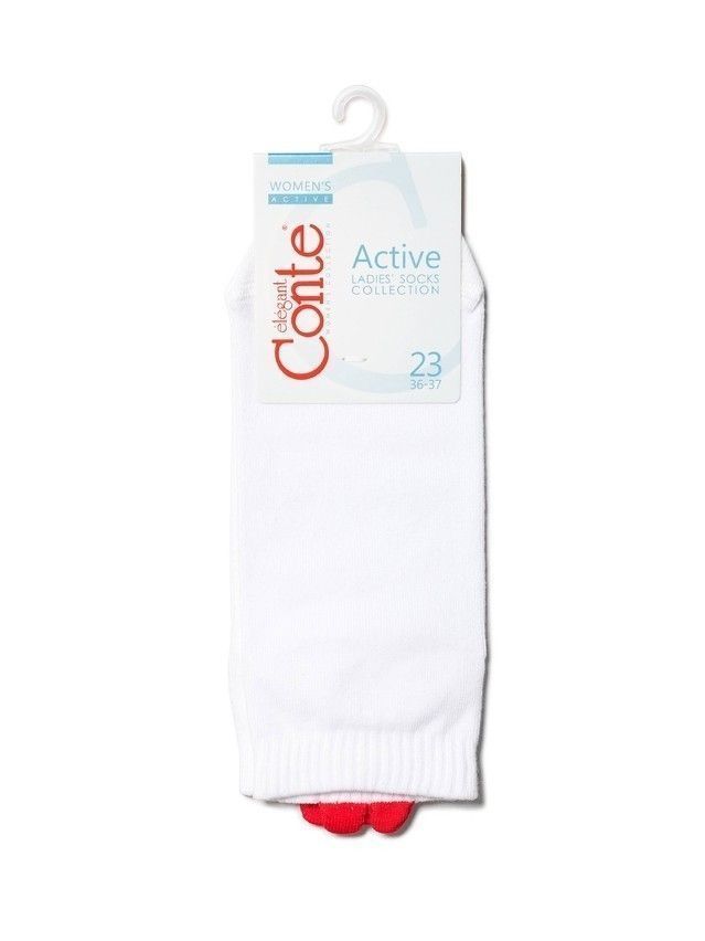 Носки жен. хлопковые CE ACTIVE 20С-18СП, р.36-37, 221 белый - 4