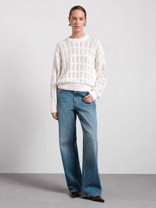 Джемпер женский CE LDK2565 25С-65СП, р.170-84, ecru - 1