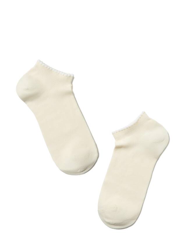 Носки хлопковые женские ACTIVE (короткие, пикот) 12С-45СП, р. 36-37, капучино, рис. 041 - 2