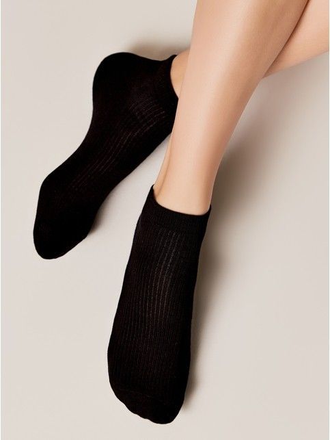 Короткие носки из хлопка с махровой стопой и отсылкой к логотипу бренда