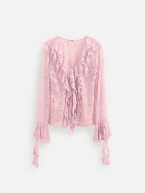 Блуза из кружева с рюшами LBL 3741 - купить в интернет-магазине Conte