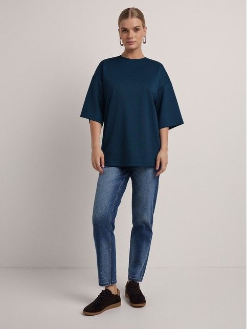 Удлиненный джемпер из костюмного полотна LD 2806 - купить в интернет-магазине Conte