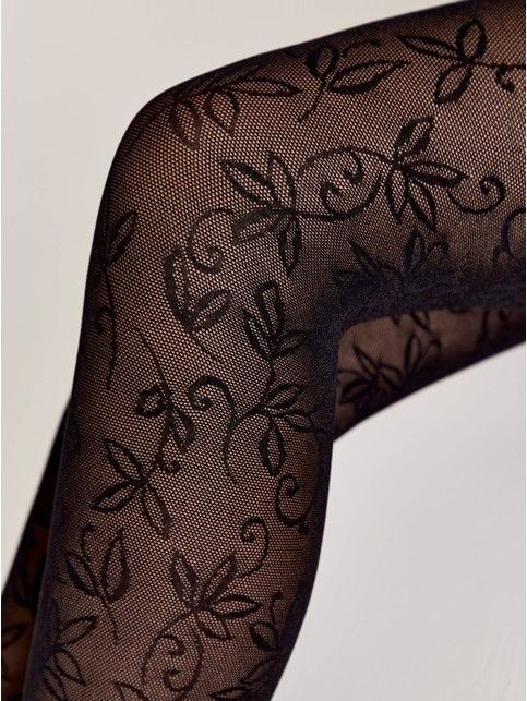 Колготки с ажурным цветочным рисунком KETTY