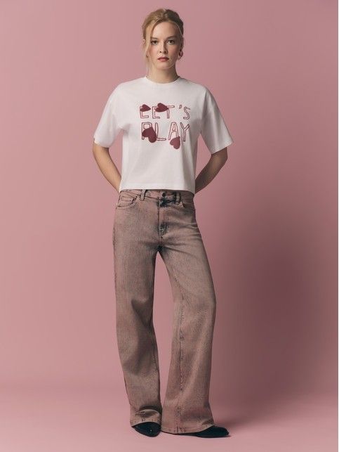 Футболка из хлопка с рисунком «Play» LD 3032 - купить в интернет-магазине Conte