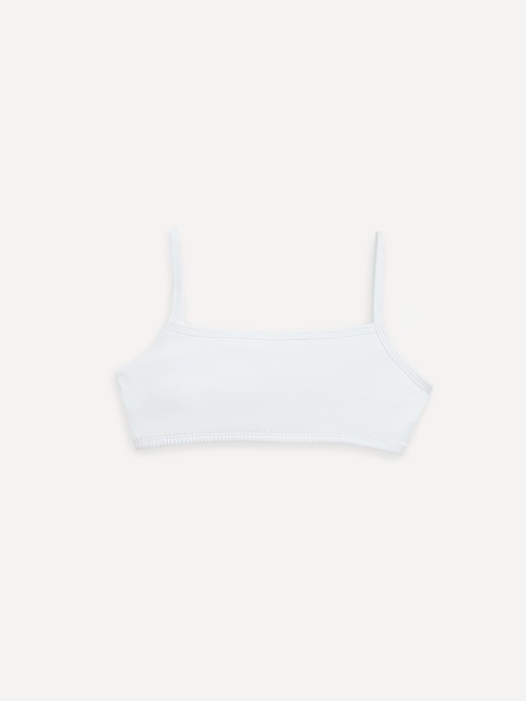 Укороченный топ для девочки на тонких бретелях из хлопка BASIC COLLECTION - купить в интернет-магазине Conte