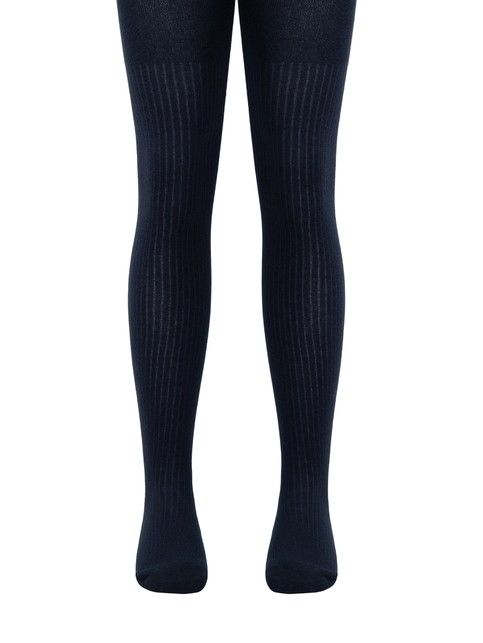 Колготки из хлопка в рубчик