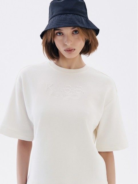 Футболка из футера c вышивкой LD 2589 - купить в интернет-магазине Conte