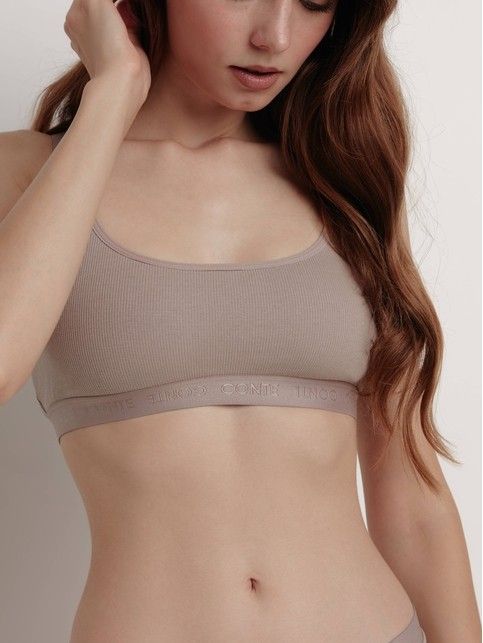 Бюстье в рубчик с перекрестными бретелями TIE DYE RIB LBE 2221