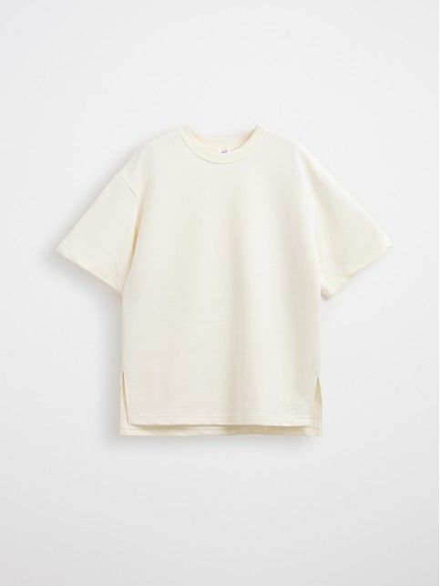 Футболка из футера с разрезами по бокам LD 3081 - купить в интернет-магазине Conte