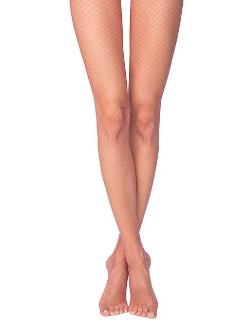 Колготки женские в крупную сетку RETTE MAX Lycra® розового цвета