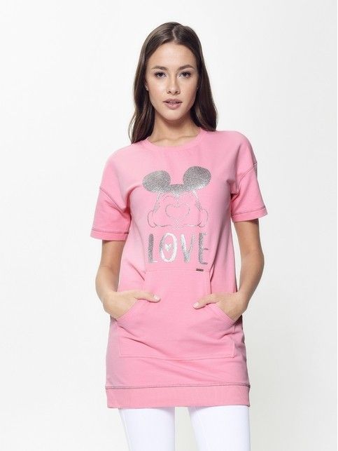 Хлопковая туника с мерцающим рисунком ©Disney 953 - купить в интернет-магазине Conte