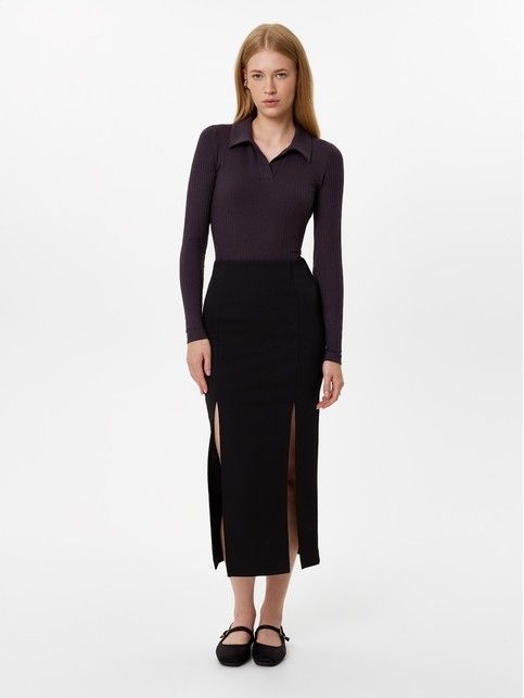 Боди в рубчик с отложным воротником LBD 3453 - купить в интернет-магазине Conte