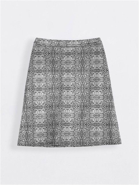 Замшевая юбка А-силуэта со змеиным принтом ATHENA - купить в интернет-магазине Conte