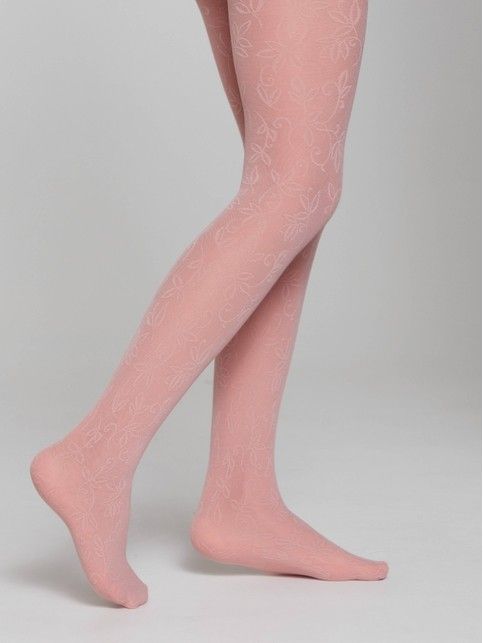 Колготки с ажурным цветочным рисунком KETTY
