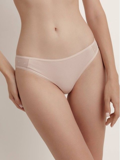 Трусы «бикини» с плавной V-образной талией MESH&DOTS COTTON LB 1873
