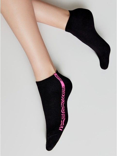 Короткие спортивные носки из хлопка с рисунками ACTIVE, модель 566