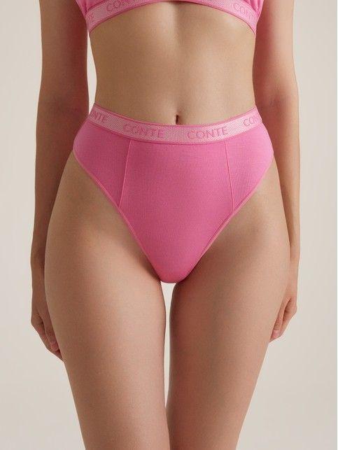 Трусы «бразилиано» из тонкого модала с декоративными линиями BODY TOUCH LBR 3196 - купить в интернет-магазине Conte