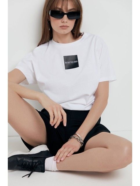 Футболка из хлопка «Girl from Mars» LD 1649 - купить в интернет-магазине Conte