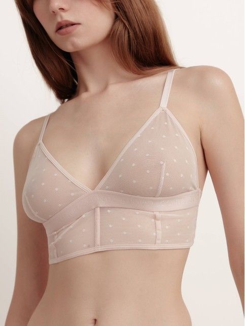 Бюстье с треугольными чашками MESH&DOTS LBE 1883