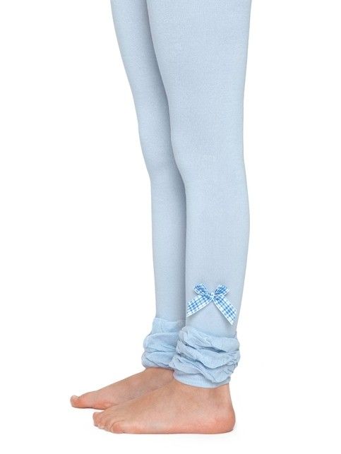 Леггинсы для девочек VIVA (декор) бледно-бирюзовый - купить в интернет-магазине Conte