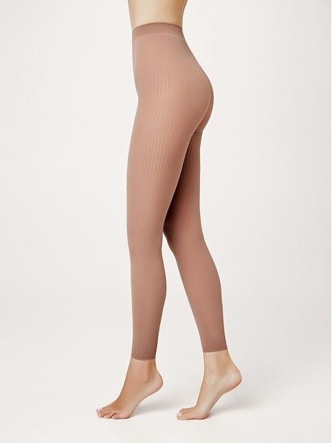 Матовые леггинсы в рубчик CASUAL