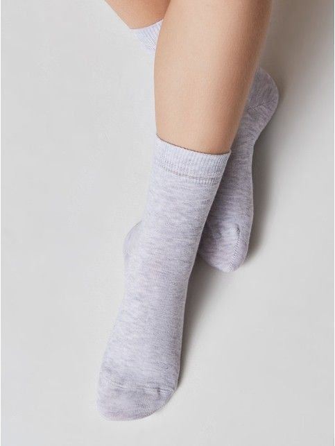 Хлопковые светло-серые носки TIP-TOP - купить в интернет-магазине Conte