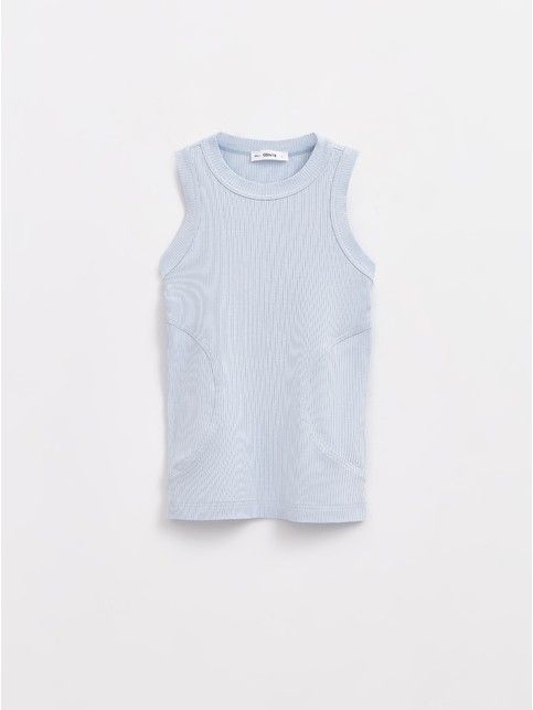 Прилегающий топ в рубчик из вискозы LD 2154 - купить в интернет-магазине Conte