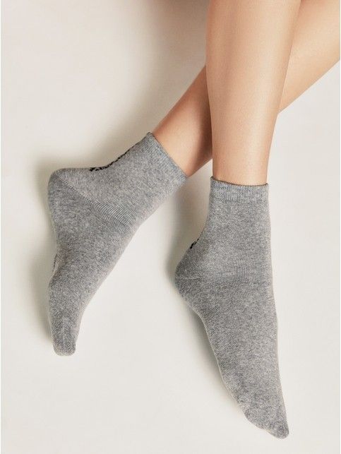 Махровые носки из хлопка с рисунком «animalistic line» COMFORT