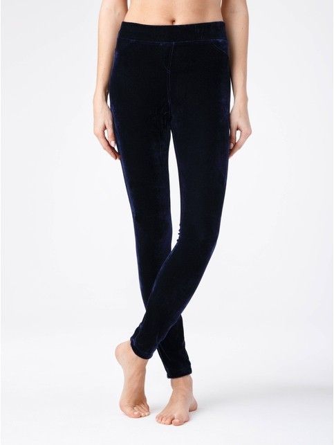 Ультрамягкие бархатные джеггинсы женские CATILINA марино - купить в интернет-магазине Conte