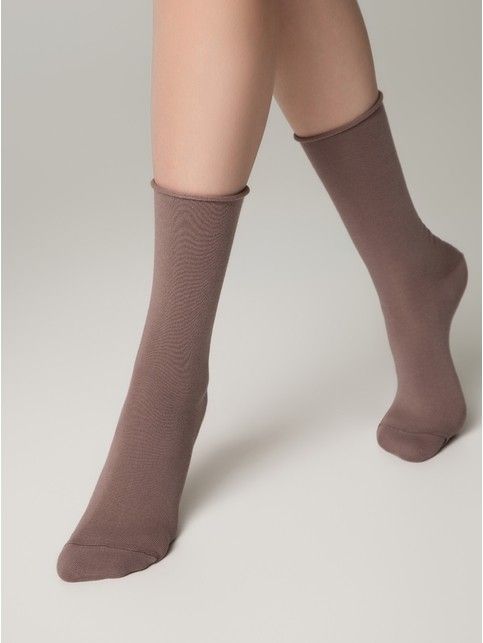 Удлиненные хлопковые носки без резинки