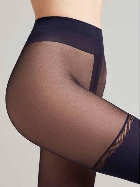 Колготки женские с имитацией гольфинов CHANCE Lycra® марино цвета