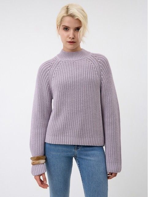 Джемпер объёмного силуэта с рукавами-реглан LDK 24125