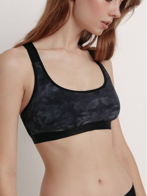 Бюстье в рубчик с перекрестными бретелями TIE DYE RIB LBE 2221