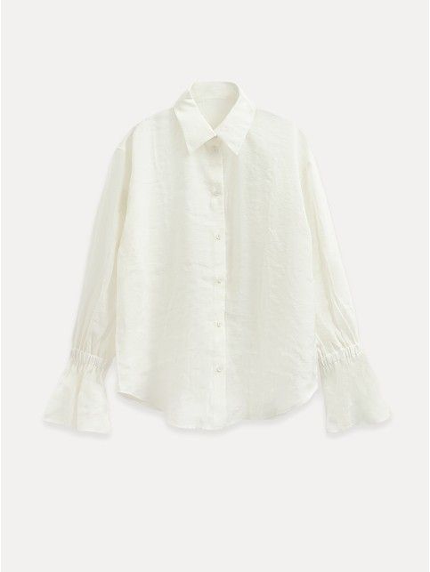 Рубашка из модала с воланами по низу рукавов LBL 3301 - купить в интернет-магазине Conte