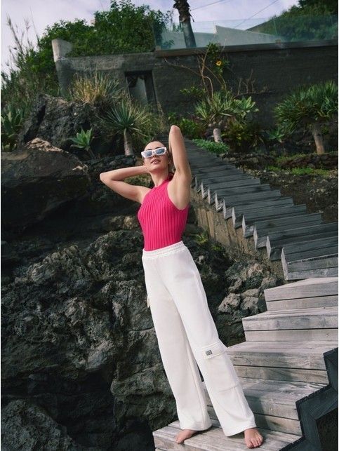 Брюки из футера с накладными карманами LBK 2584 - купить в интернет-магазине Conte