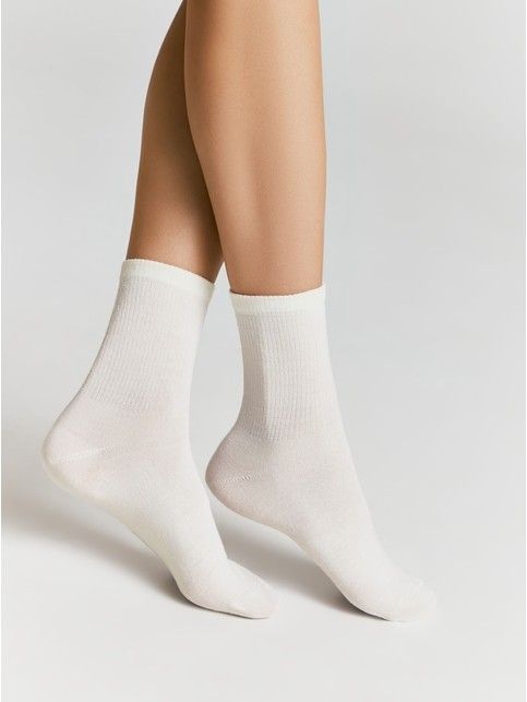Теплые носки с шерстью в мелкий рубчик COMFORT - купить в интернет-магазине Conte
