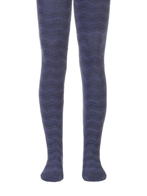 Колготки хлопковые детские TIP-TOP темный джинс 351 - купить в интернет-магазине Conte