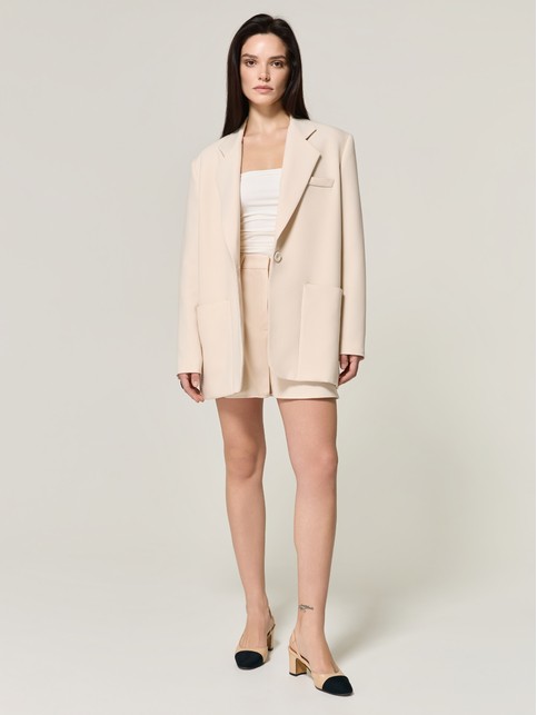 Жакет из костюмной ткани с накладными карманами LJ 3392 - купить в интернет-магазине Conte