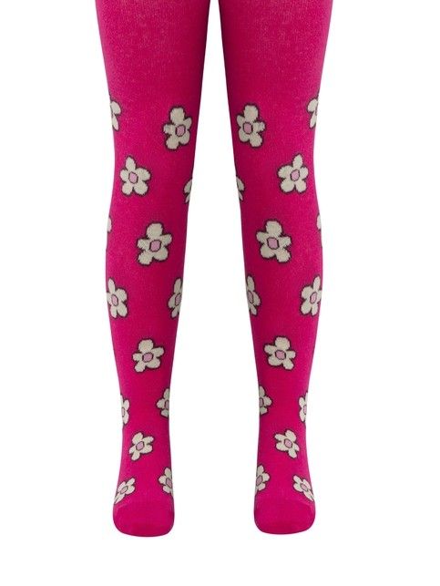 Хлопковые колготки с рисунком "Flowers" - купить в интернет-магазине Conte